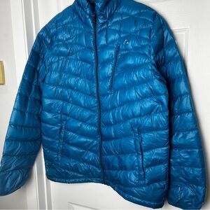 Paradox Packable Down Puffer Jacket • Men’s XL • Blue • Grey Lining •Lightweight